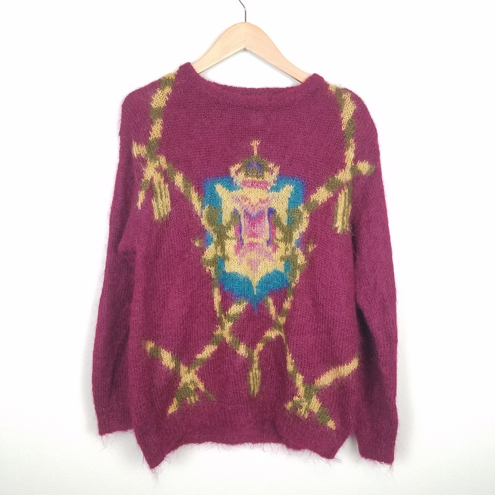 Vintage Crown Mohair Wool Sweater Size Small